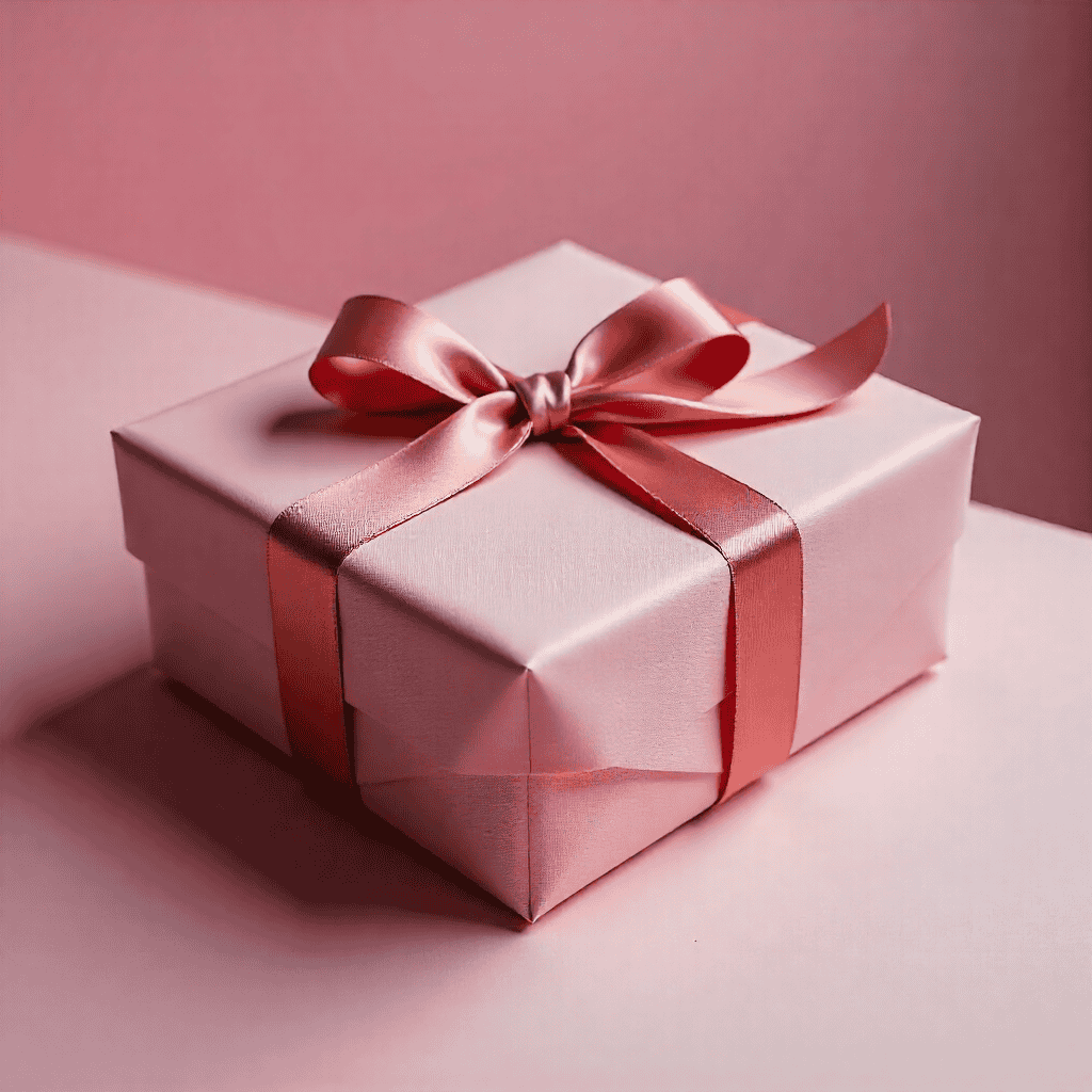 Gift wrapping process step 4